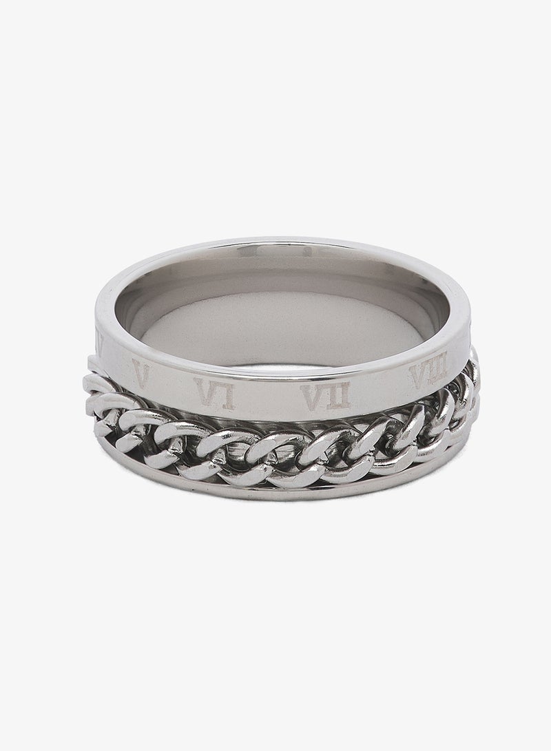 Seventy Five Stainless Steel Chain Spinner Or Fidget Ring - Image 3